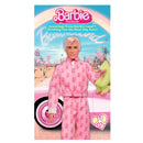 Barbie the movie Ken doll in pink outfit with 'Barbie Land' background