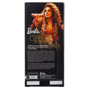 Barbie doll packaging featuring Gloria Estefan with text and branding.