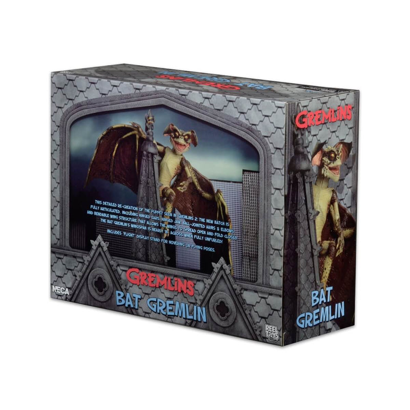 NECA Gremlins 2 Bat Gremlin Deluxe Boxed 6-Inch Action Figure, box back