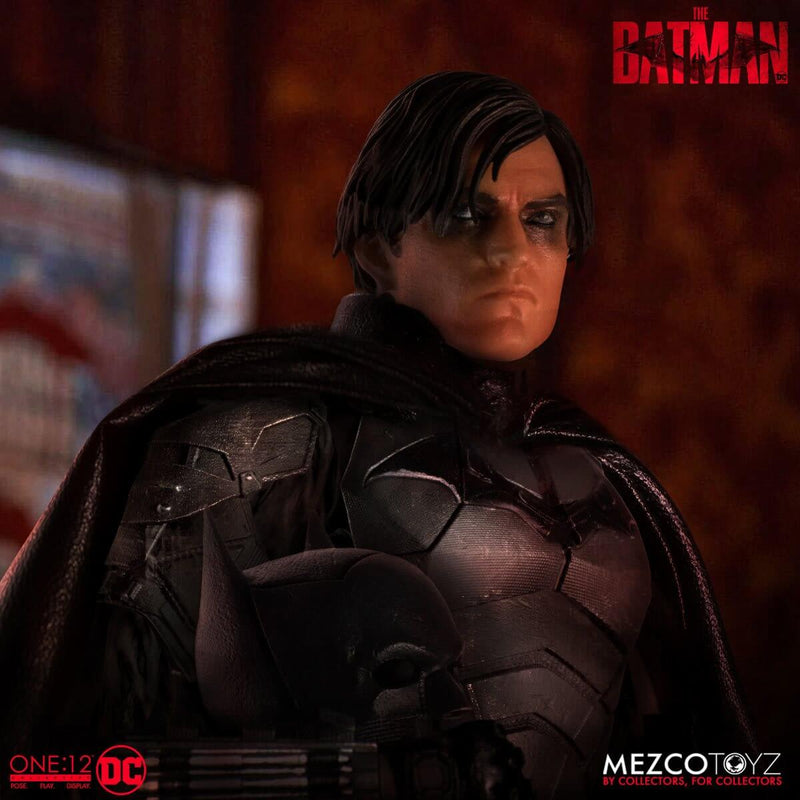 Mezco Toyz The Batman One:12 Collective Action Figure, Bust without helmet