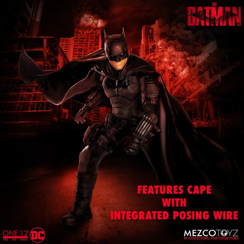 Mezco Toyz The Batman One:12 Collective Action Figure, in fighting stance