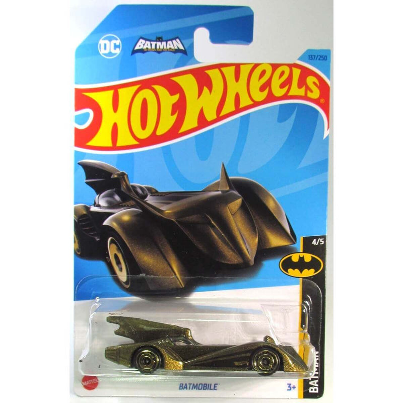 Hot Wheels 2023 Mainline Batman Series 1:64 Scale Diecast Cars (International Card), Batmobile Bronze