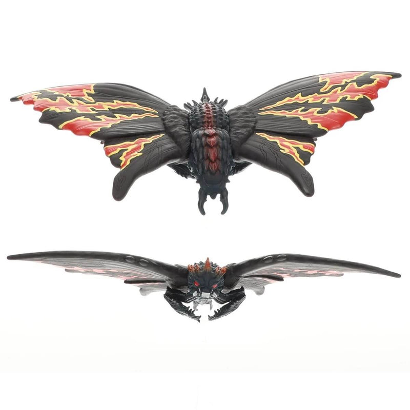 Battra Godzilla vs. Mothra Movie Monster Series Bandai Vinyl Figure, unpackaged showing front and rear