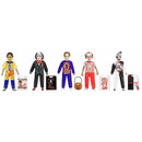 Set of Halloween-themed Ben Cooper action figures with costumes and accessories on a white background