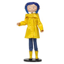 Coraline (Raincoat & Boots) 7" Bendy NECA Fashion Doll, unpackaged