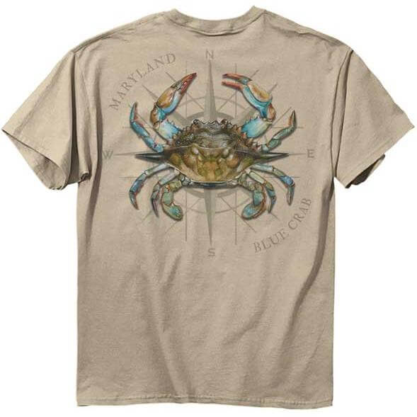 Maryland My Maryland Blue Crab T-shirt Back