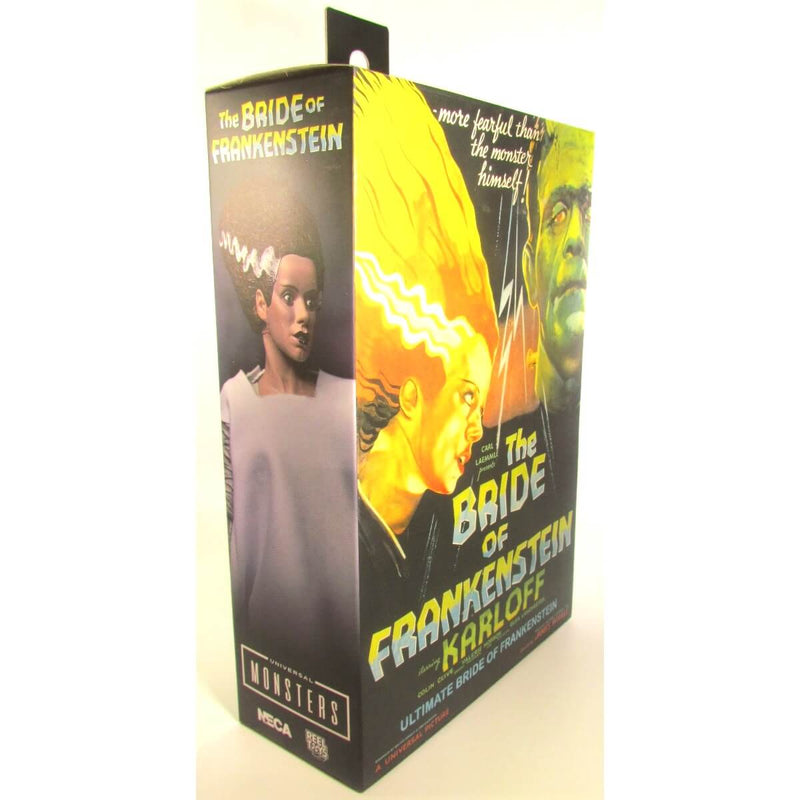 NECA Universal Monsters Ultimate Bride of Frankenstein (Color) 7-Inch Scale Action Figure, side of package
