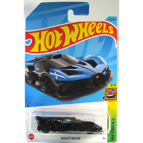Hot Wheels 2023 Mainline HW Exotics Series 1:64 Scale Diecast Cars (International Card), Bugatti Bolide 6/10 213/250