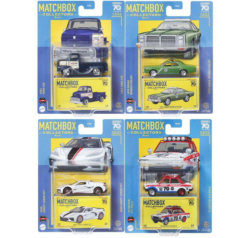 Matchbox 2023 Collectors Series (Wave 3) 1:64 Scale Diecast Cars, All 4