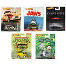 Hot Wheels Premium 2023 Replica Entertainment (Mix 3) 1:64 Scale Diecast Cars, bundle of all 5