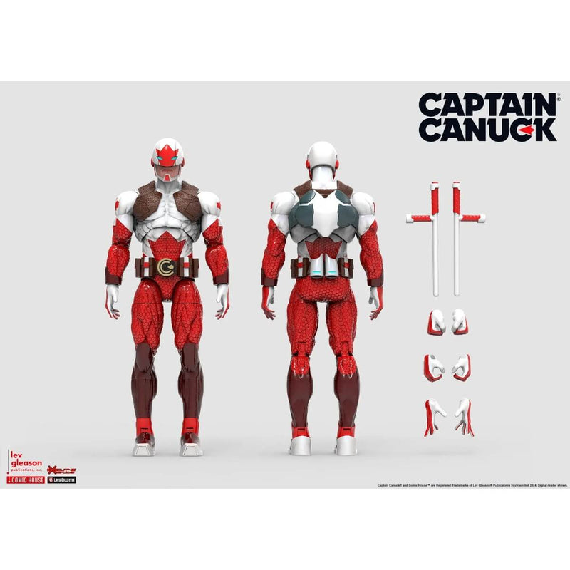 Captain Canuck 1/12 Scale 6" Action Figure - Executive Replicas, unpackaged with accessories