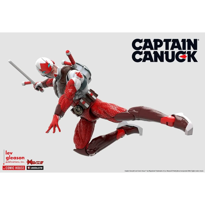 Captain Canuck 1/12 Scale 6" Action Figure - Executive Replicas, Flying kick pose