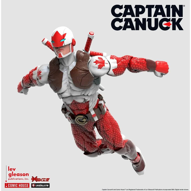 Captain Canuck 1/12 Scale 6" Action Figure - Executive Replicas, flying pose