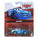 Toy car in packaging with Disney Pixar Cars branding - Cam Spinner