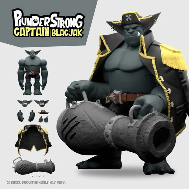 Lone Coconut - Plunderstrongs 1:12 Scale Action Figures, Captain BlacJak with accessories