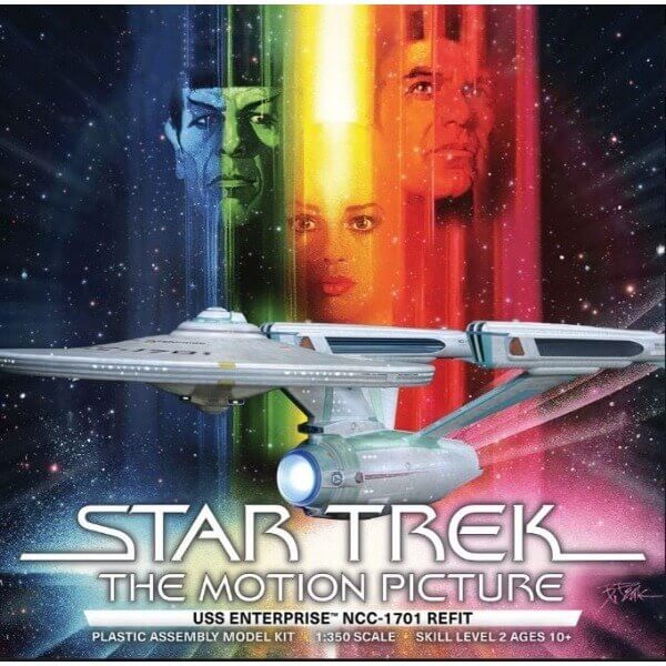 USS Enterprise Refit Star Trek The Motion Picture 1:350 Scale Model Kit - Polar Lights