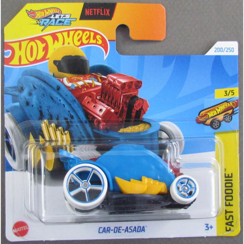 Hot Wheels 2024 Mainline Fast Foodie Series Cars (Short Card) Car-De-Asada (Treasure Hunt) 3/5 200/250