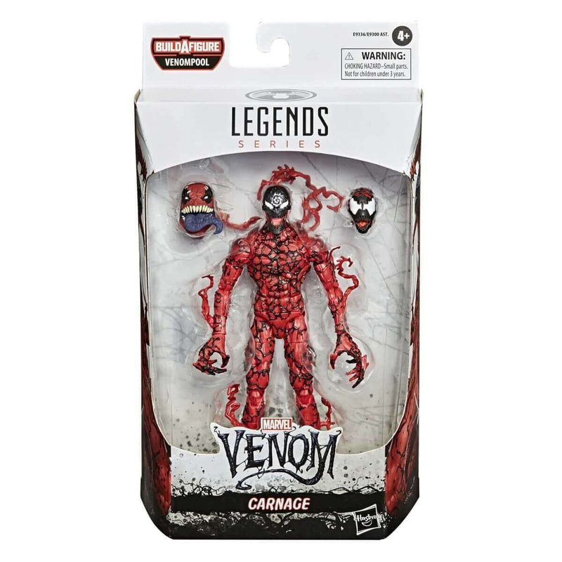 Carnage, Marvel Legends 6-Inch Action Figure in package.