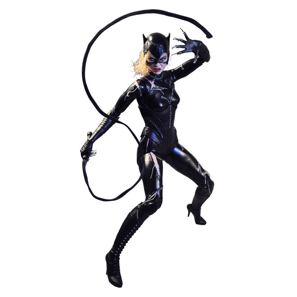 Catwoman - Batman Returns 1/4th Scale 18" NECA Action Figure (Michelle Pfeiffer), in battle with whip