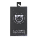Black packaging for a Catwoman action figure with a white logo on a white background