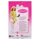 Barbie Clueless doll packaging with pink background and character illustration
