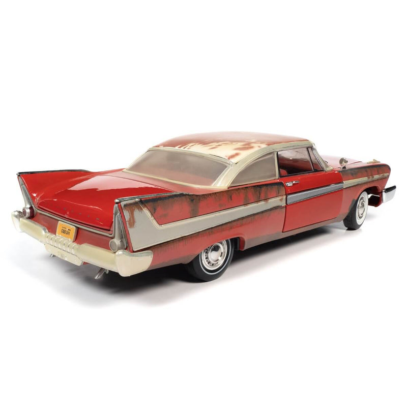 Christine + Plymouth Fury 2-Piece Collector's Bundle 1957 & 1958 1:18 Scale Diecast Cars, Christine, back right