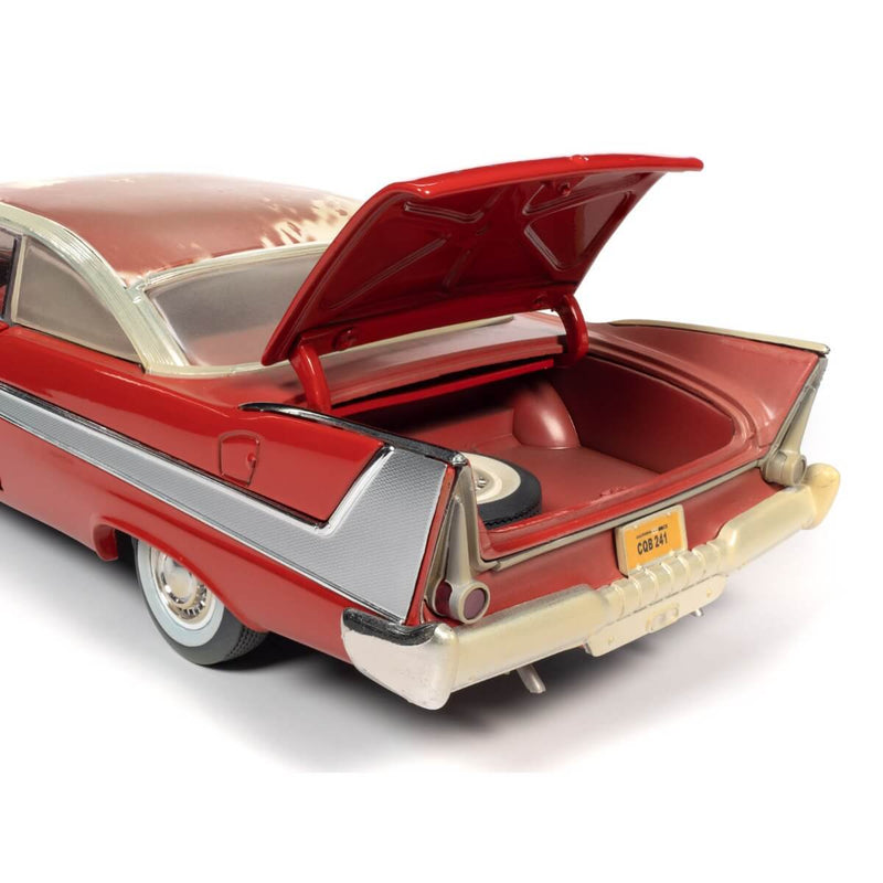 Christine + Plymouth Fury 2-Piece Collector's Bundle 1957 & 1958 1:18 Scale Diecast Cars, Christine trunk open