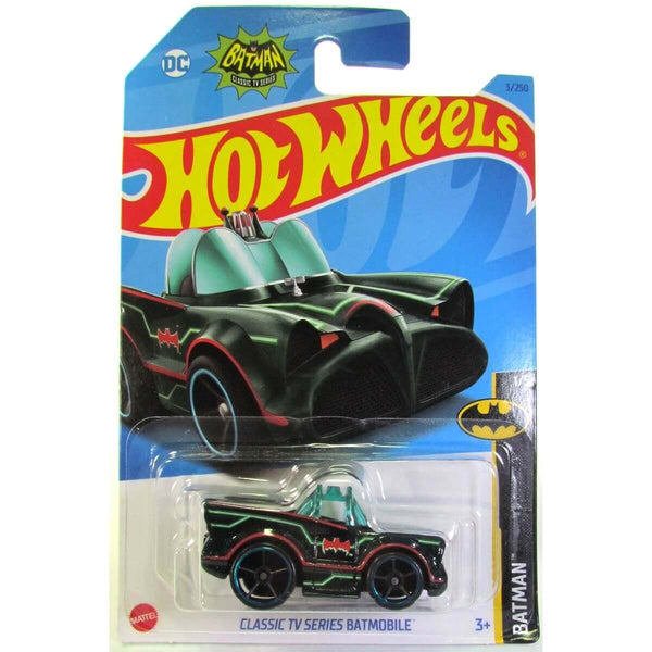 Hot Wheels 2023 Mainline Batman Series 1:64 Scale Diecast Cars (International Card), Classic TV Series Batmobile