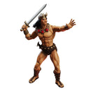 Action figure of a muscular character with a sword on a white background