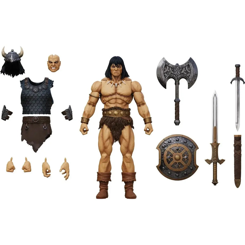 Conan the Barbarian Action figure with accessories on a white background