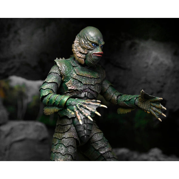 Universal Monsters Ultimate Creature from the Black Lagoon (Color) 7-Inch Scale Action Figure, profile in action pose