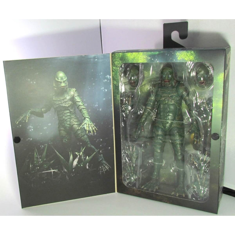 NECA Universal Monsters Ultimate Creature from the Black Lagoon (Color) 7-Inch Scale Action Figure, with flap open