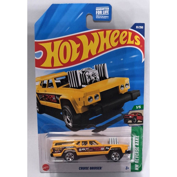 Hot Wheels 2025 Mainline HW Reverse Rake Series Cars (US Card) cruise bruiser