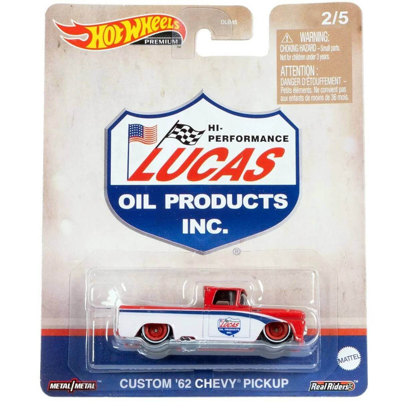 Hot Wheels Premium 2023 Pop Culture 'Vintage Oil', Custom '62 Chevy Pickup