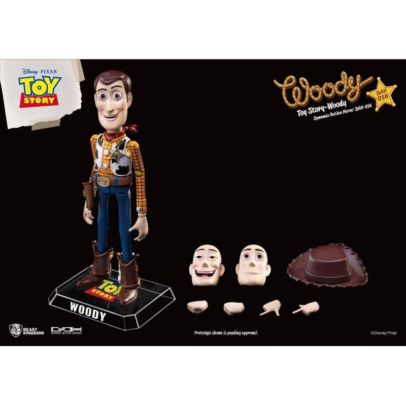 Woody Toy Story Dynamic 8ction Heroes 8" Action Figure, unpackaged with accessories