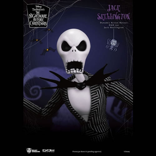 Jack Skellington Dynamic 8-ction Heroes 8" Action Figure DAH-132, with angry face