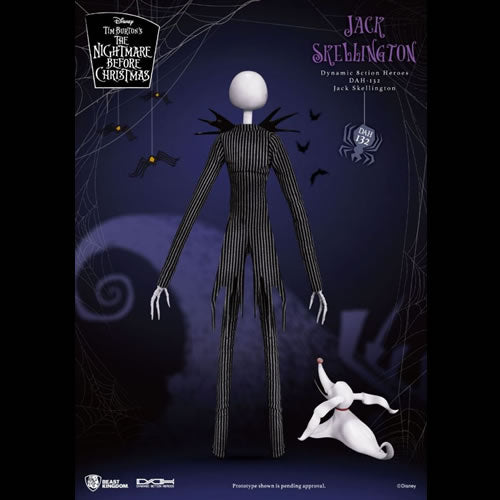 Jack Skellington Dynamic 8-ction Heroes 8" Action Figure DAH-132, back view