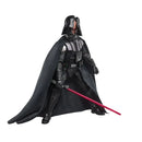Darth Vader action figure with a red lightsaber on a white background