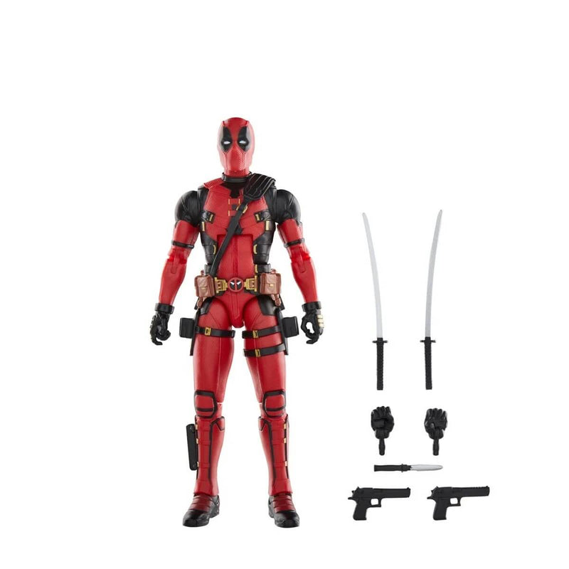 Deadpool & Wolverine Marvel Legends 6-Inch Action Figures, Deadpool unpackaged with accessories