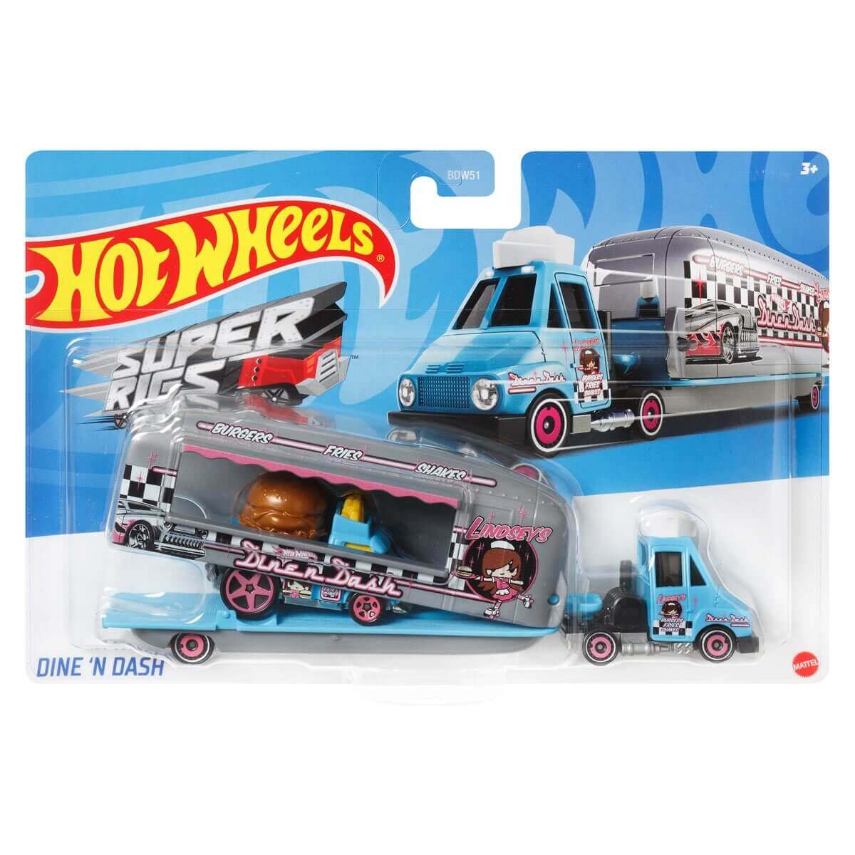 Hot Wheels 2023 Super Rigs (Mix 5) 1:64 Die-cast Vehicles
