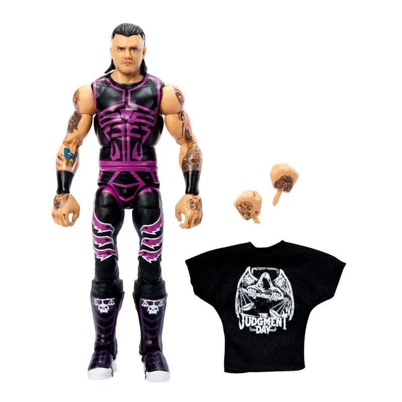  WWE 2023 Elite Collection Series Dominik Mysterio Action Figure, unpackaged showing accessories