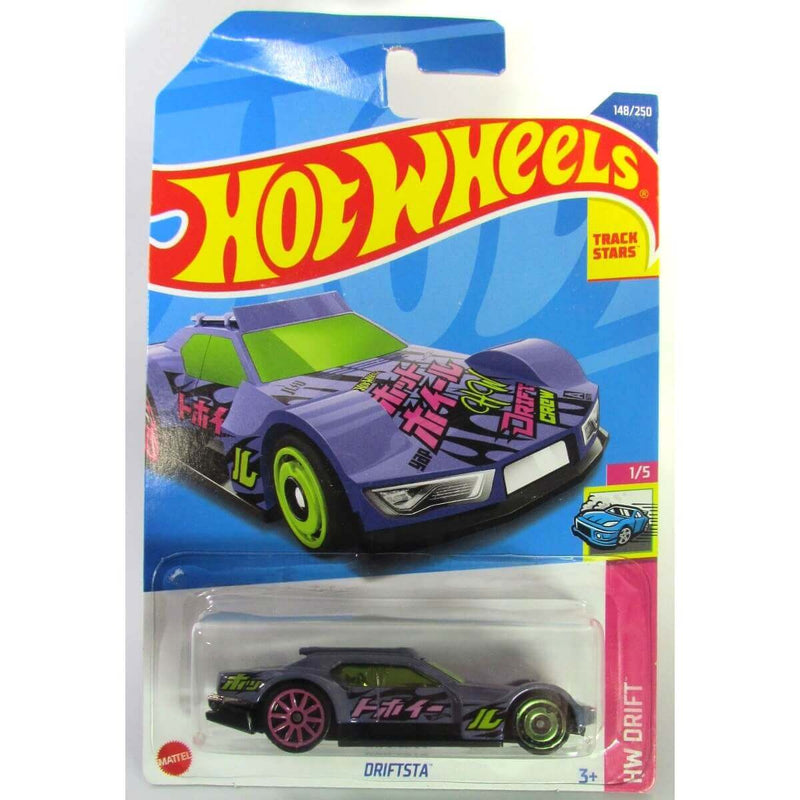 Hot Wheels 2022 Mainline HW Drift Series 'Driftsta' (Metalflake Purple) 1/5 148/250 Track Stars