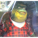 NECA Dinosaurs Ultimate Earl Sinclair 7-Inch Scale Action Figure, figure face closeup