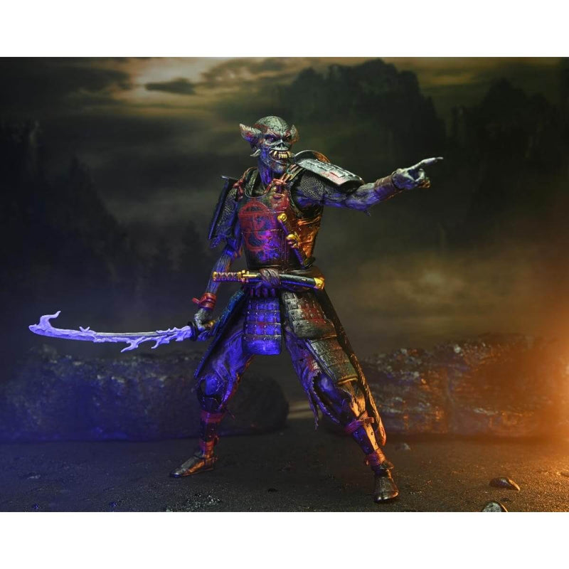 Iron Maiden Future Past World Tour Ultimate 2-Pack 7" Scale NECA Action Figures, Samurai Eddie with sword