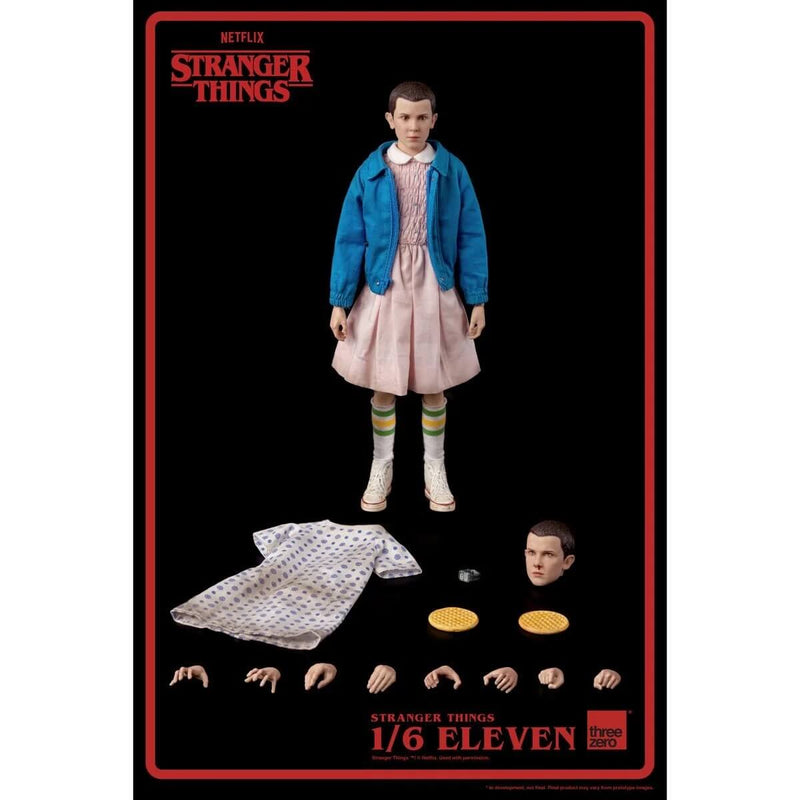 ThreeZero Eleven Stranger Things Action Figure, 1/6 Scale, unpackaged with accessories