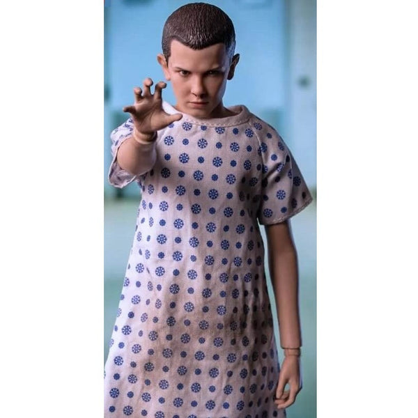 Threezero Stranger Things Eleven 1:6 Scale 9" Action Figure, unpackaged in gown
