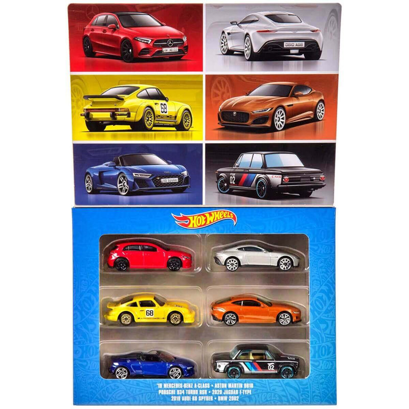 Hot Wheels 2023 European Car Culture Themed Vehicles 6-Pack, package open