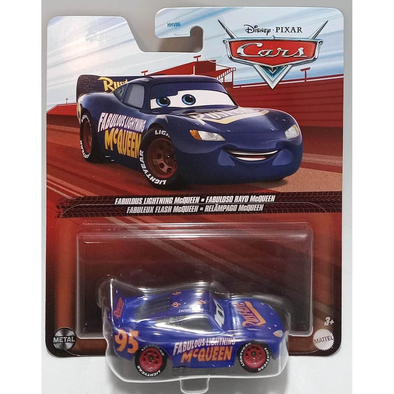 Pixar Cars Character Cars 2024 (Cars 3 Movie) 1:55 Scale Diecast Cars Fabulous Lightning McQueen