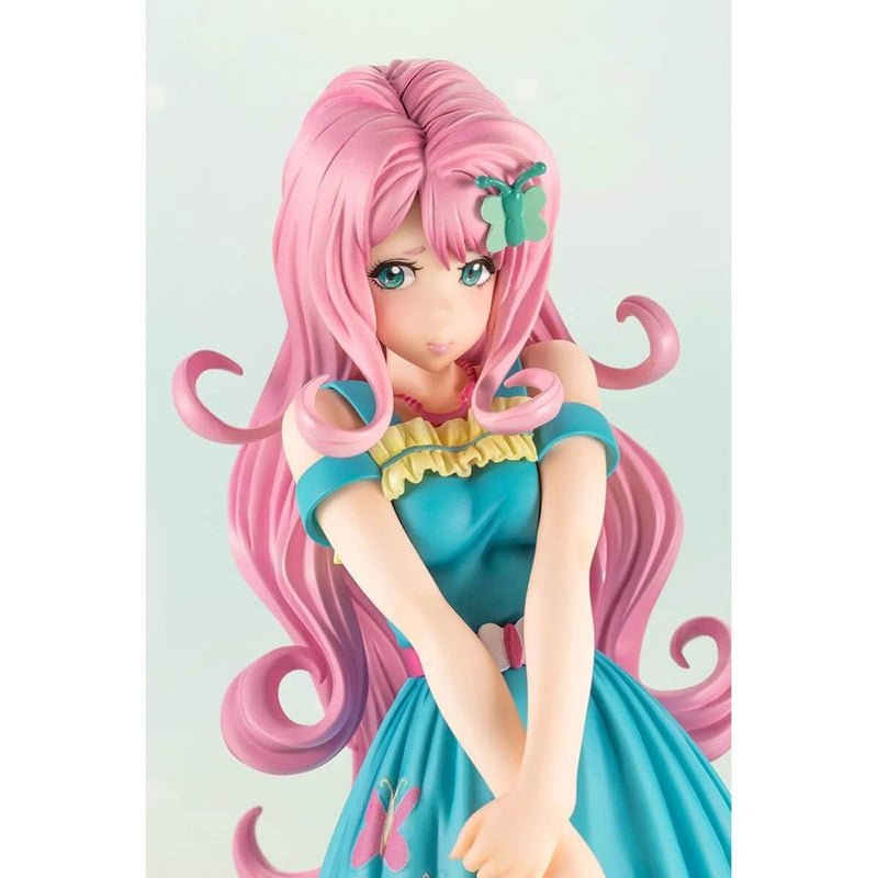 My Little Pony Fluttershy Bishoujo 1:7 Scale Statue - Kotobukiya, unpackaged girl closeup