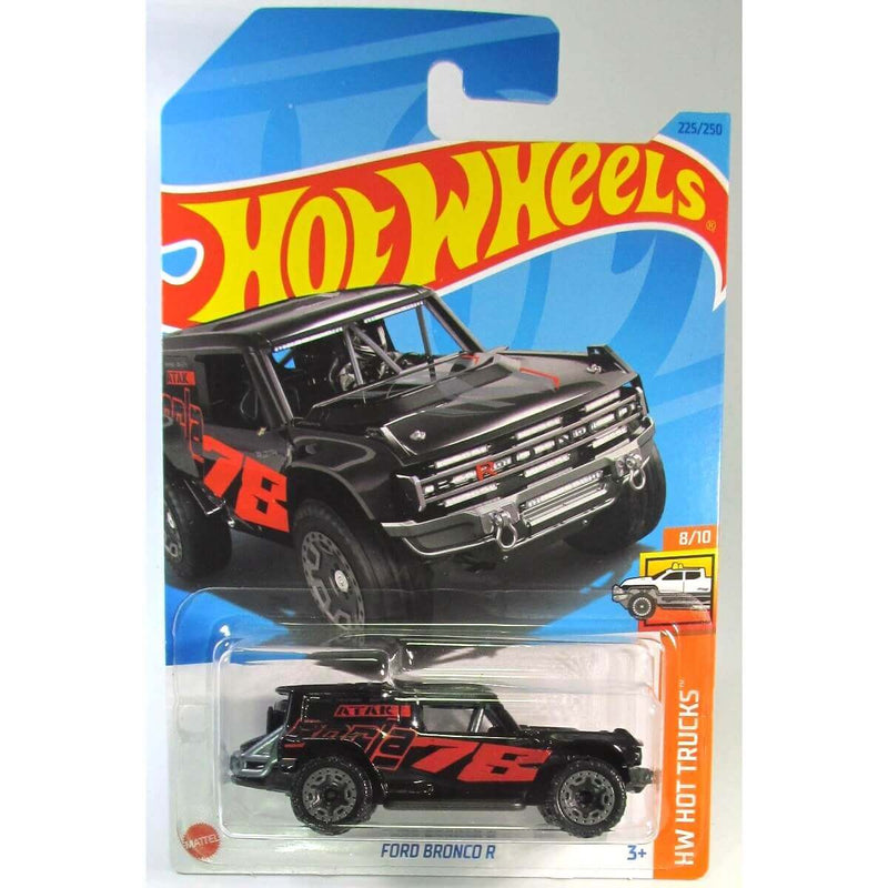 Hot Wheels 2023 Mainline HW Hot Trucks Series 1:64 Scale Diecast Cars (International Card), Ford Bronco R 8/10 225/250 HKJ04